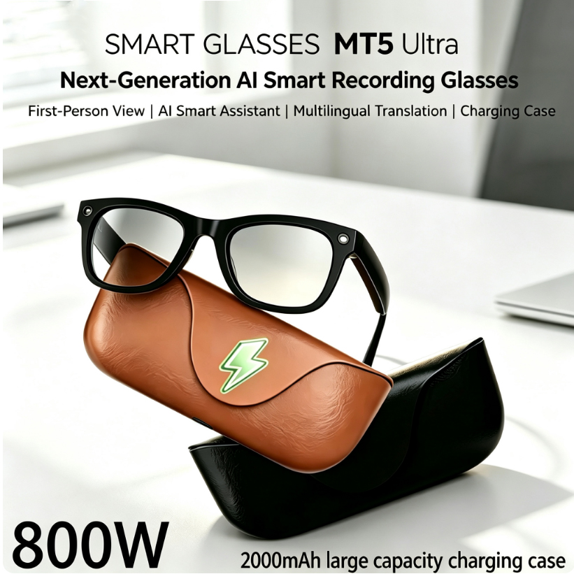 Audio Music Ai - Inteligentne okulary AI 2026 HD 800W
