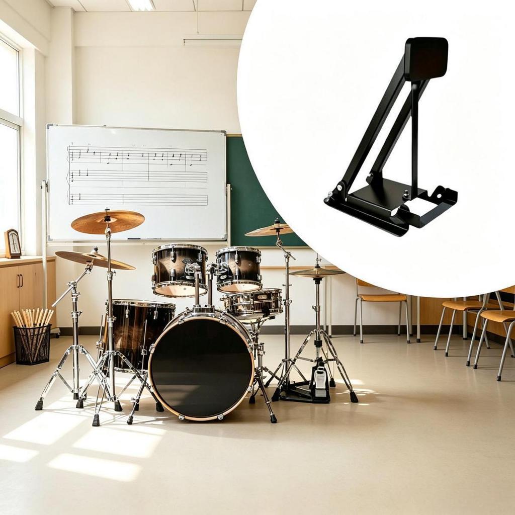 Drum Practice Pad - Kompaktowy, wyściełany pedał do ćwiczeń na