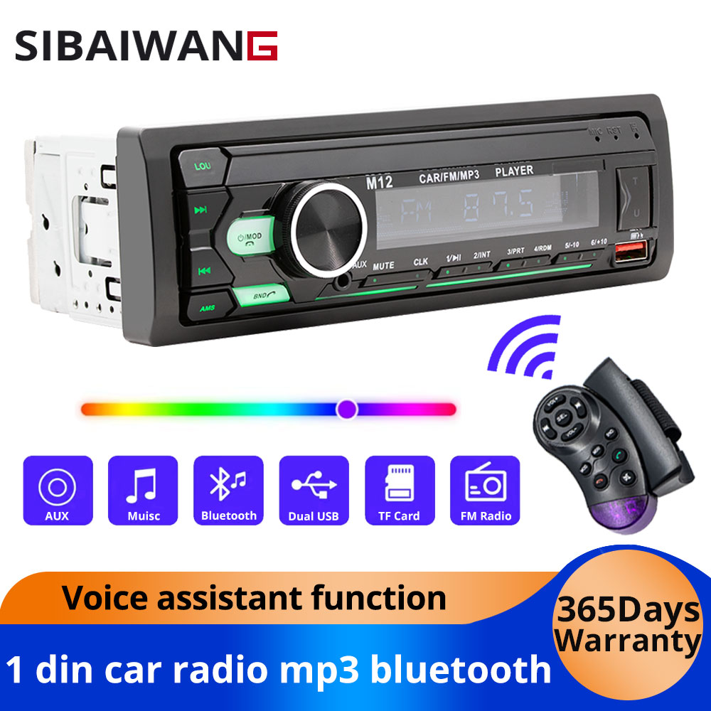 Audio Music Player App - Radio samochodowe 1 DIN MP3 Bluetooth,