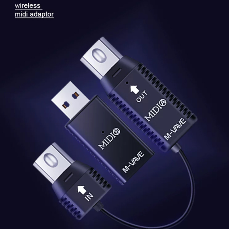 Audio Music Production - Bezprzewodowy adapter Bluetooth USB 5-pinowy MIDI