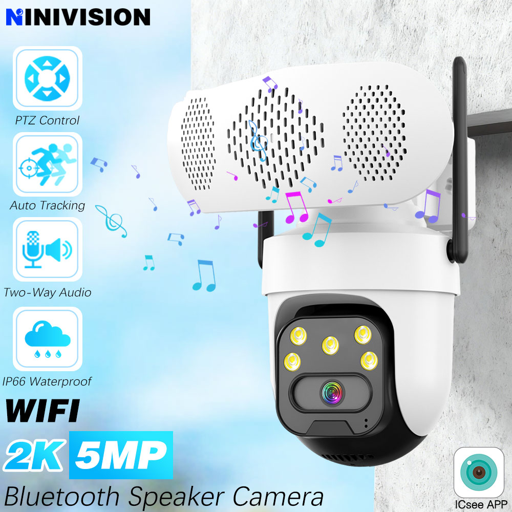 Audio Music Player App - Kamera 5MP z odtwarzaczem muzyki, WIFI,