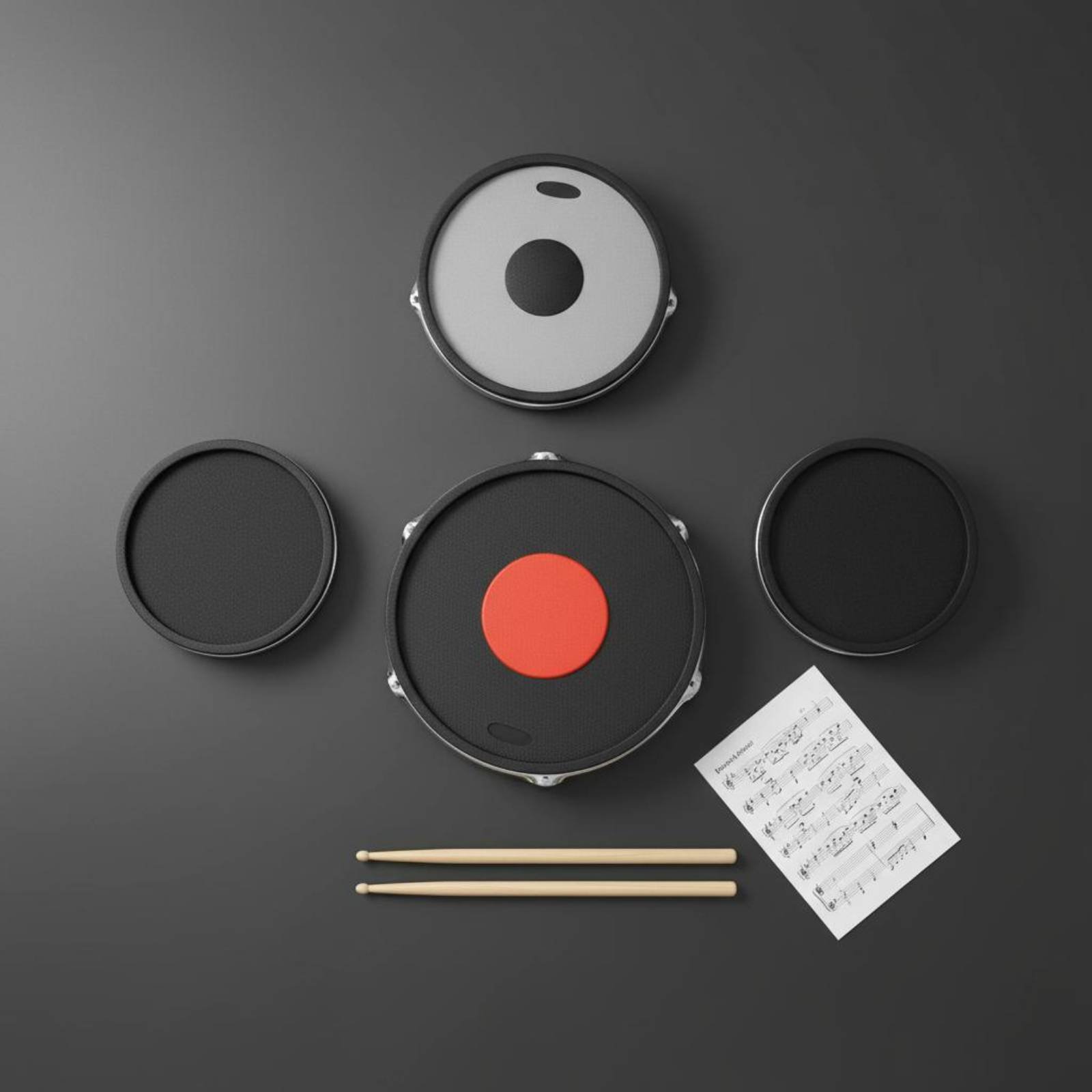 Gumowe tłumiki do bębnów i tal – Drum Practice Pad recenzja i cena