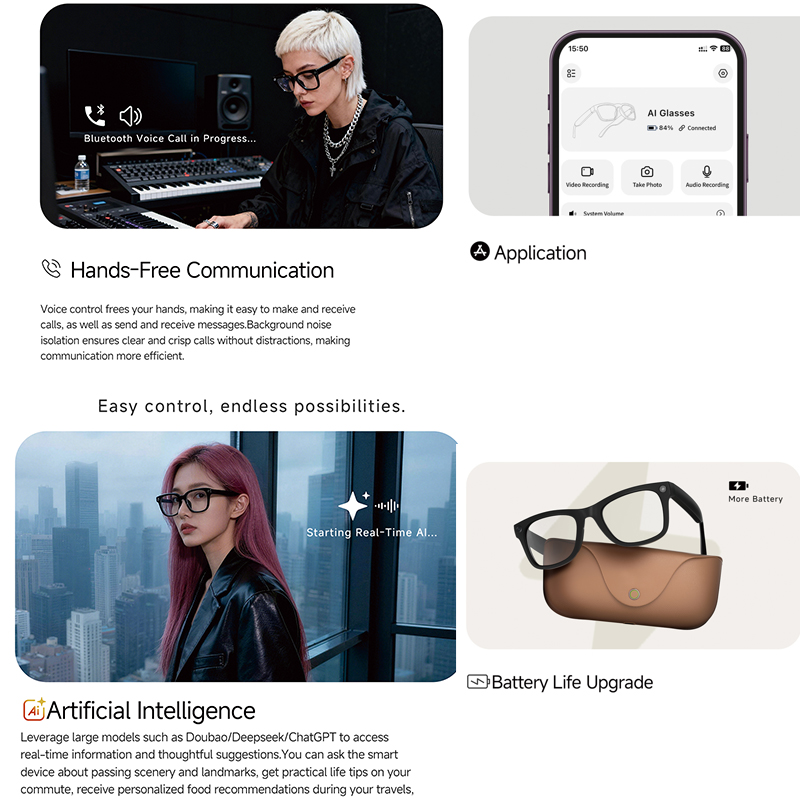 Inteligentne okulary AI 2026 H – Audio Music Ai recenzja i cena
