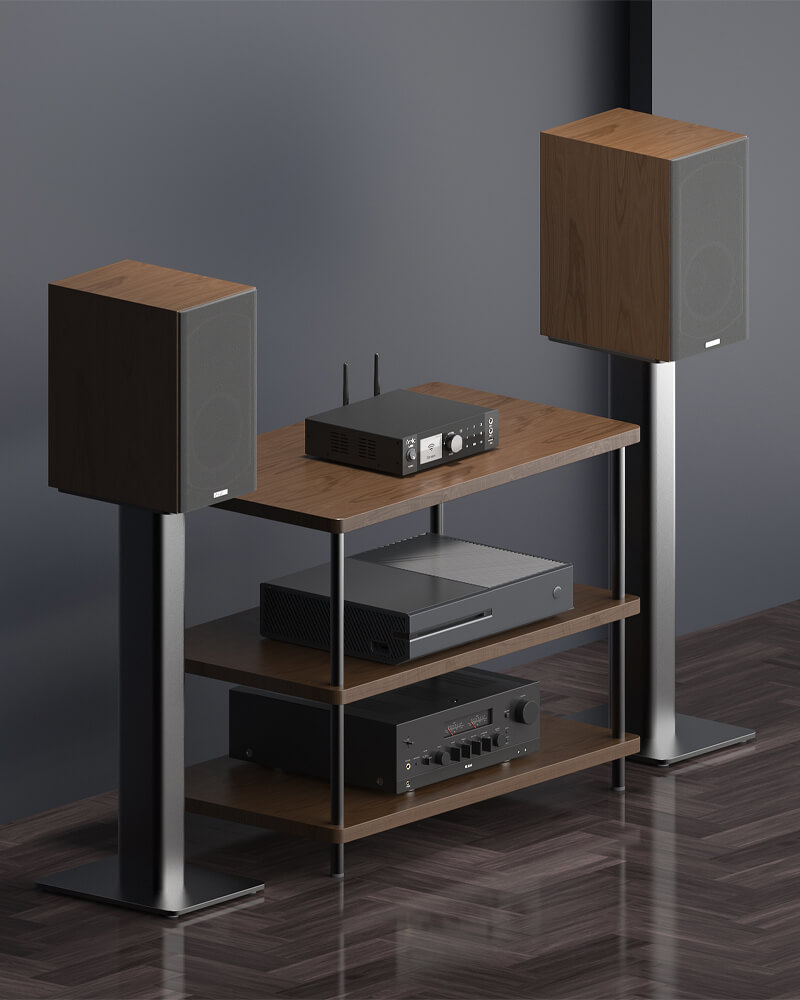 Wzmacniacz stereo A100, sprzęt – Audio Music Player App recenzja i cena