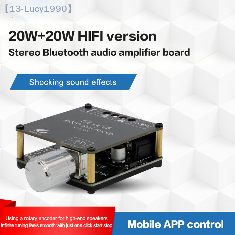 Wzmacniacz mocy 2*20W Bluetoot – Audio Music Player App recenzja i cena
